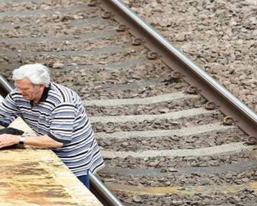 Pensioner Rescues Injured Cat From Railway Line!