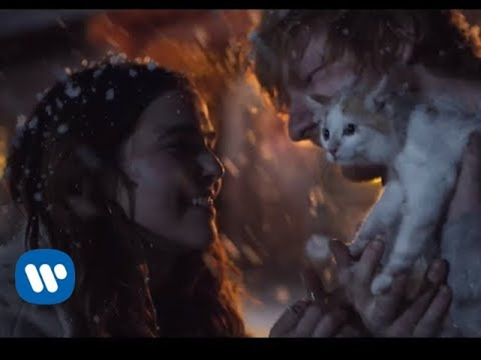 Ed Sheeran Slow Dances in the Snow and Cuddles A Kitten in ‘Perfect’ Video